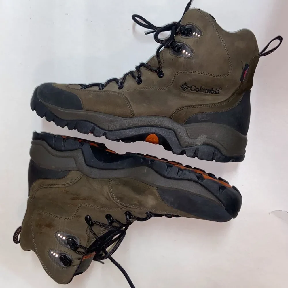 Columbia Men's Green and Black Outdoor Boots Gray Green Black Size 14.0 USA